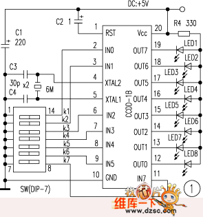 接驱动发光管的电路
