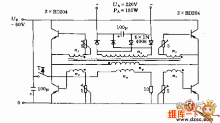 桥式电压变换器电路图