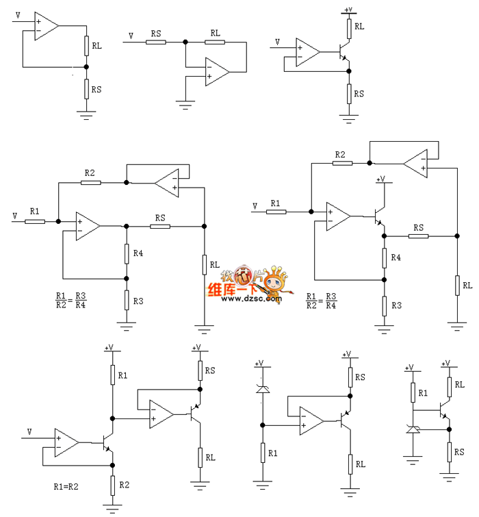 几种VI转换和恒流源电路图的比较电路图