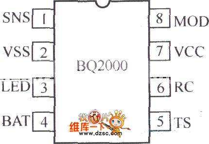 BQ2000充电控制器电路图