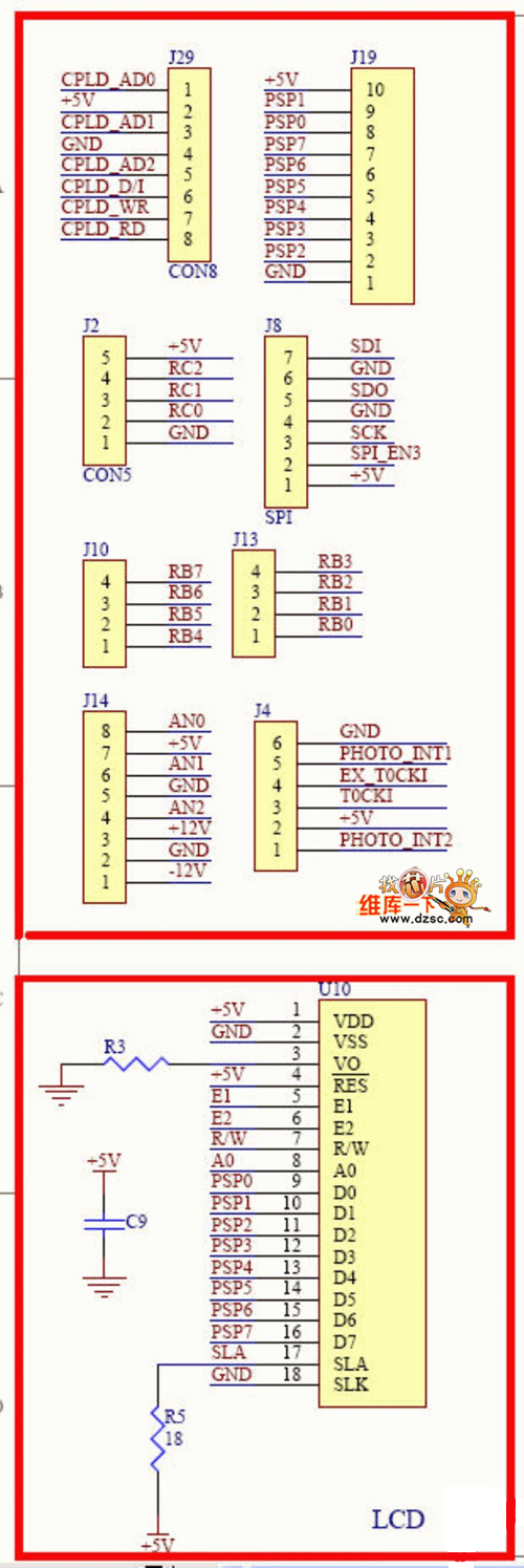 LCD-Connector电路图