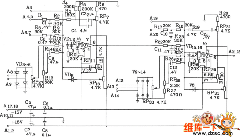 KJT1调节控制板电路原理图
