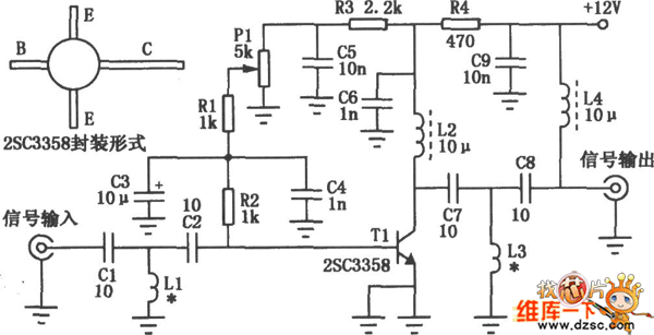 UHF放大原理电路图