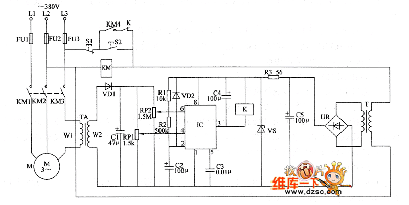 电动机多功能保护器电路图（二）