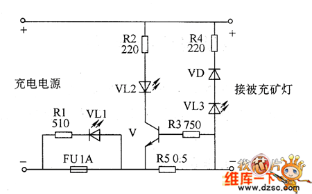 矿用充电指示器电路