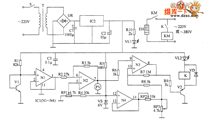 温度控制器电路图二
