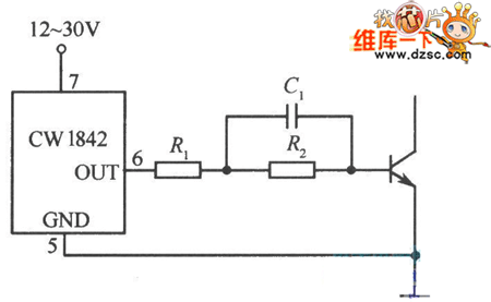采用CWl842直接驱动双极型的功率管电路图