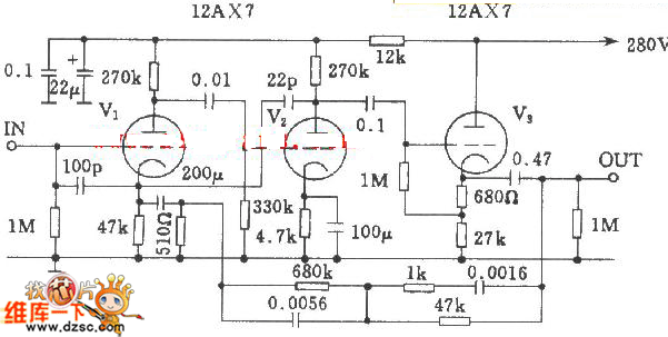 McIntosh 7电子管均衡放大器电路图