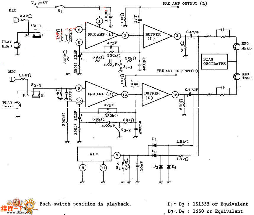 TA7658 TA7658P应用电路图