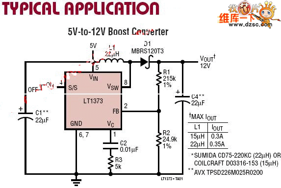 LT1373应用电路图