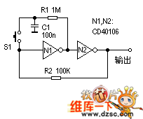 电子轻触开关电路图