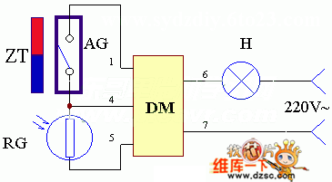 磁控电路工作原理电路图