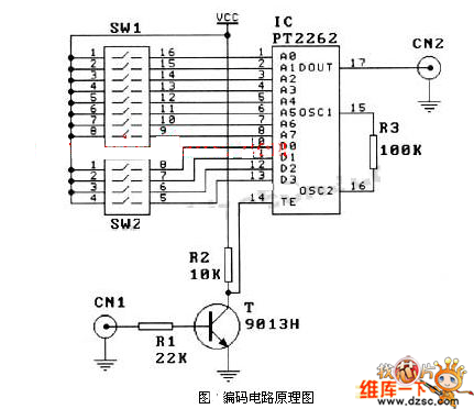 pt2272解码电路原理电路图