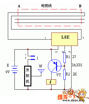 电缆线防剪报讯机工作原理图