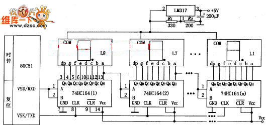 74hc164应用电路图