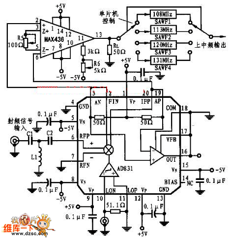AD831上混频电路图