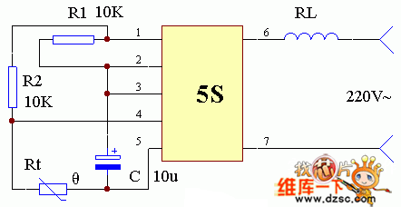 5S恒温控制器电路图