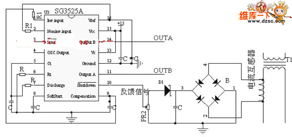 sg3525组成的逆变电路图
