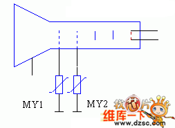 显像管放电保护电路图
