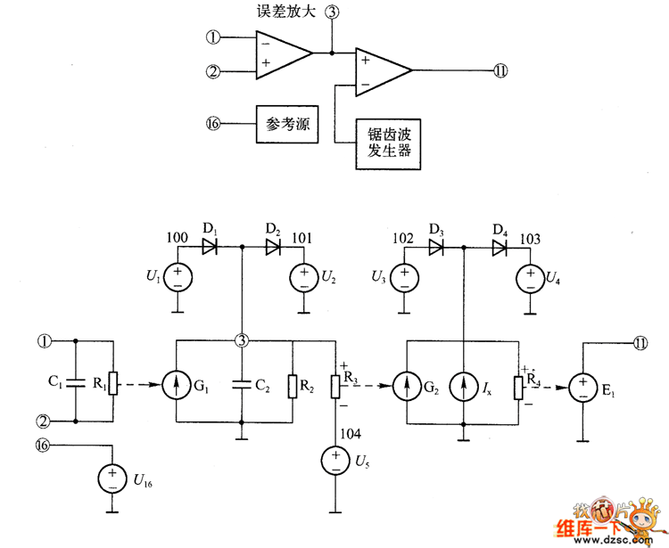 UC3825的等效电路图