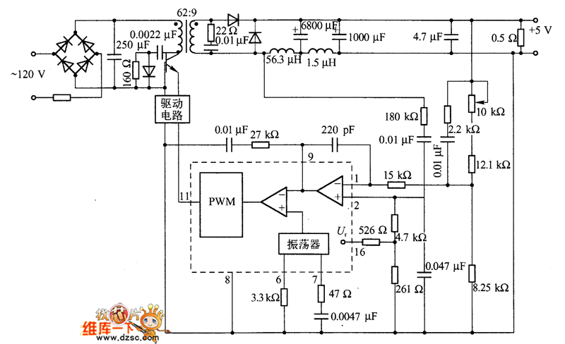 rm6203开关电源电路图图片