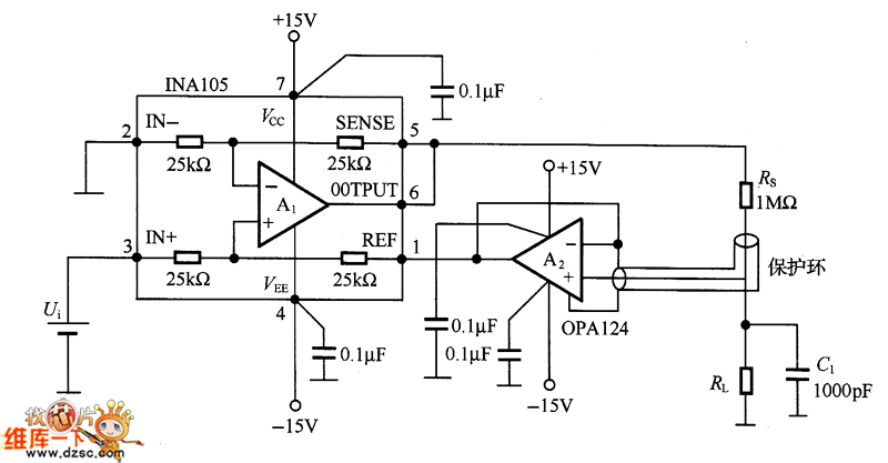 微小输出电压/电流转换电路图