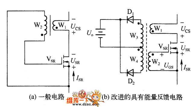 电流自驱动反激式转换器同步整流零电流检测电路图
