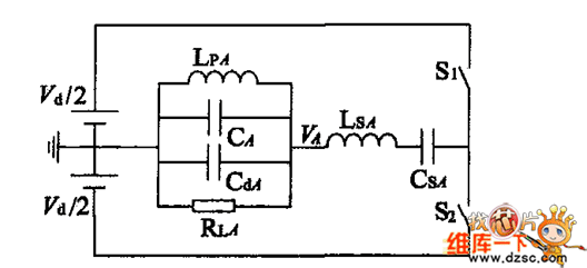 电动机A相等效驱动电路图