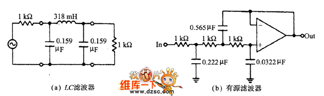 阻抗变换滤波器电路图