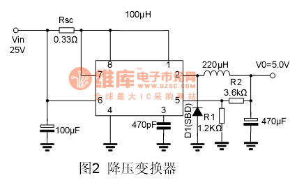 MC34063应用电路降压变换器