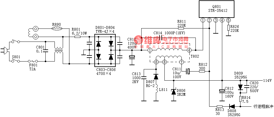 STR5412电源电路图