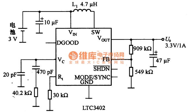 LTC3402应用电路图