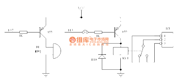 单片机蜂鸣器继电器电路