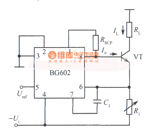 BG602组成的可调恒流源电路图