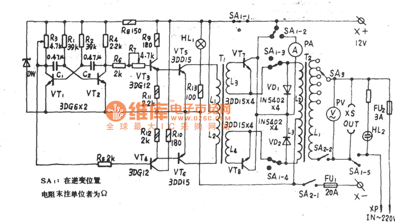 JZ系列-II 150W多功能应急电源电路图 