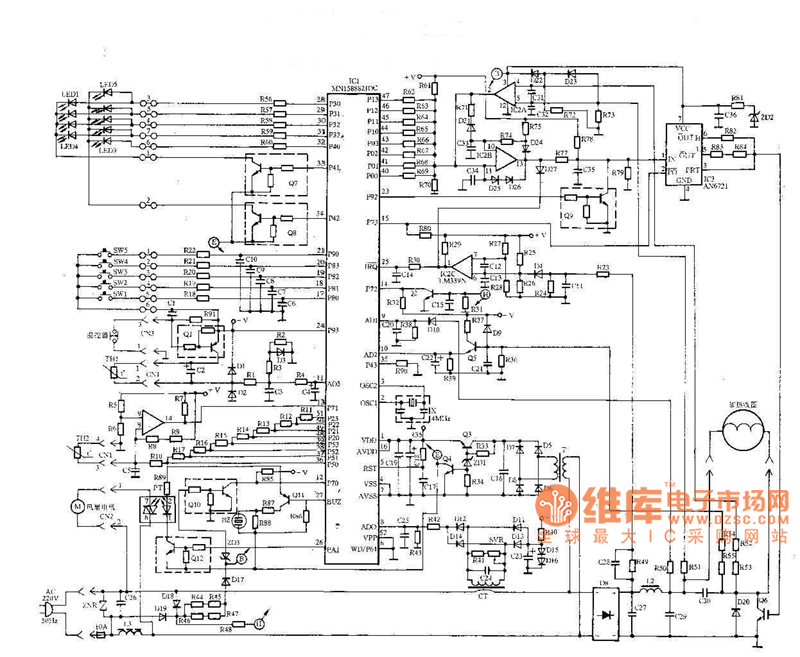 完整电磁炉电路图