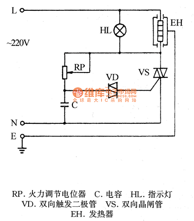 半球牌CCDT5-4电子调温电炒锅电路图