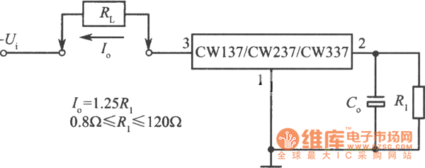 CW137组成的恒流源电路图