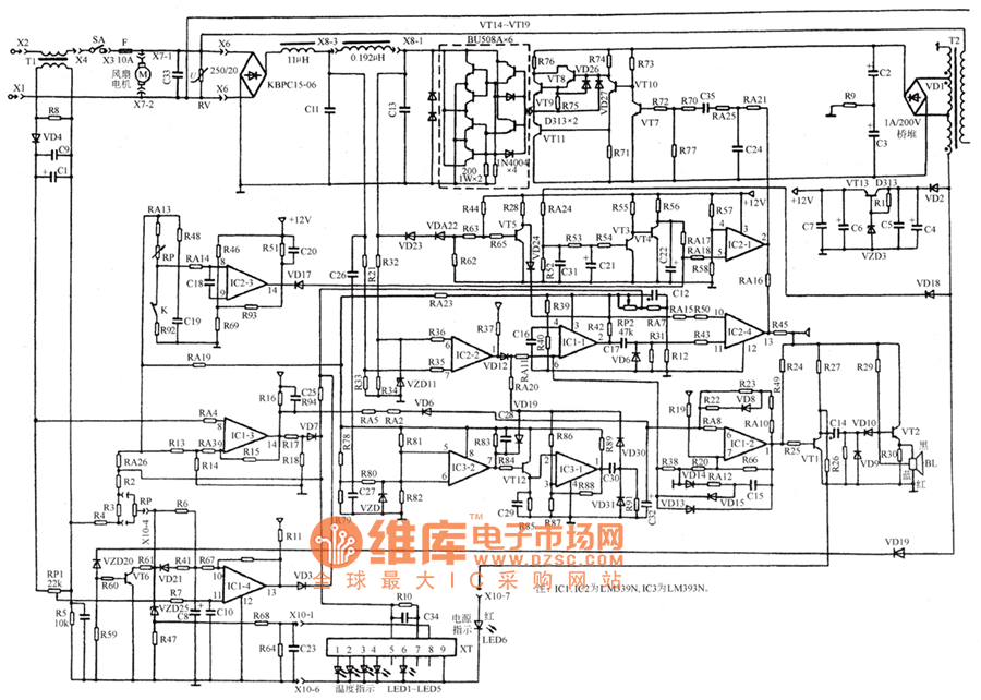 索浦SP-220电磁炉电路图