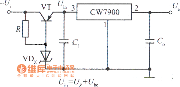高输入电压集成稳压电源电路之二电路图