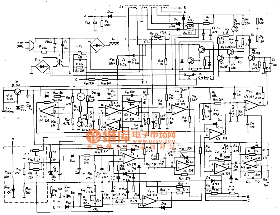 夏普CY-103型电磁灶电路图