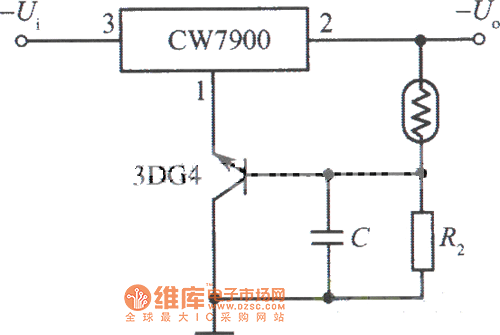 光控稳压电源(光照时输出电压上升)电路图