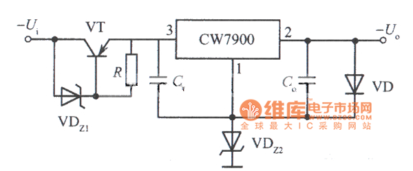高输入一高输出电压集成稳压电源电路之四电路图
