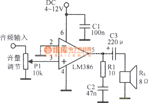 LM386典型应用电路图