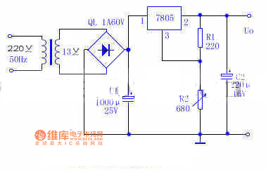 稳压器输出电压可调电路图