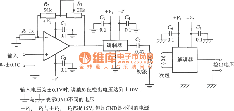 使用LTC3200的升压电路(充电泵)电路图
