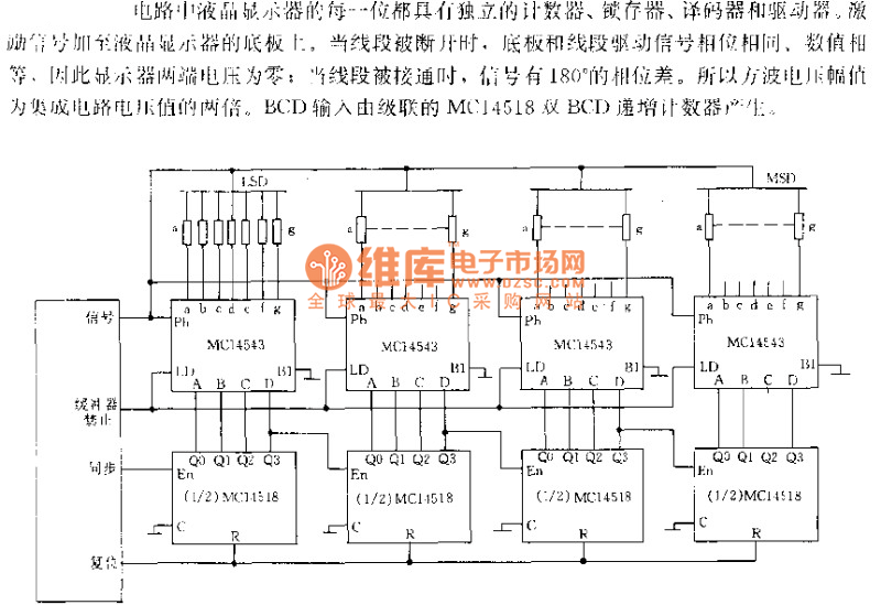 直接驱动液晶电路原理图