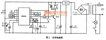 多普勒效应传感器RD9481应用电路图