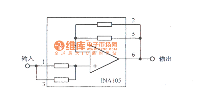 精密单位增益缓冲电路图