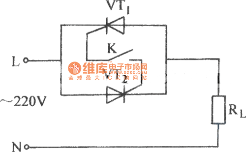 普通晶闸管单线控制电路图